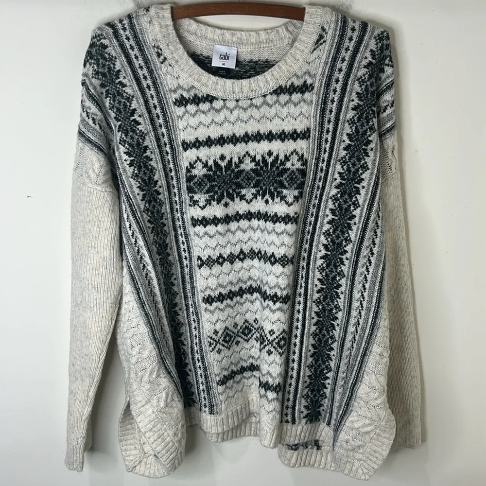 CABI Chalet Pullover Sweater 4410 Holiday Festive Size Medium - Picture 16 of 16